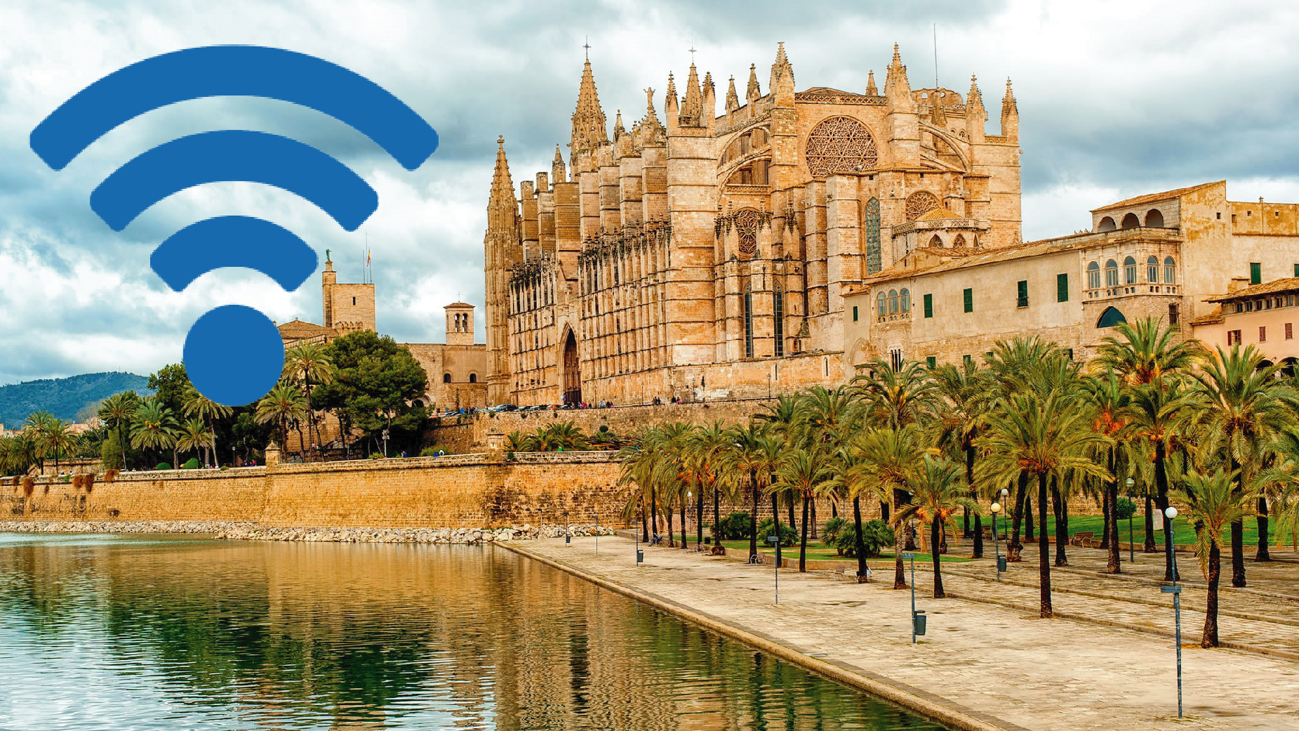 Foto de Mallorca con icono de Wifi